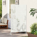 vidaXL Magánszféra Képernyő Fehér Acél