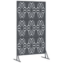 vidaXL Magánszféra Képernyő 100 x 50 x 180 cm Acél Antracitszürke