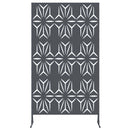 vidaXL Magánszféra Képernyő Antracit Acél