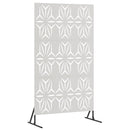 vidaXL Magánszféra Képernyő 100 x 50 x 180 cm Rozsdamentes Acél Ezüst
