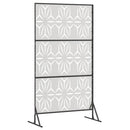 vidaXL Magánszféra Képernyő 100 x 50 x 180 cm Rozsdamentes Acél Ezüst
