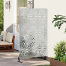 vidaXL Magánszféra Képernyő 100 x 50 x 180 cm Horganyzott Acél Ezüst