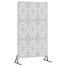 vidaXL Magánszféra Képernyő 100 x 50 x 180 cm Horganyzott Acél Ezüst