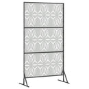 vidaXL Magánszféra Képernyő 100 x 50 x 180 cm Horganyzott Acél Ezüst