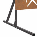 vidaXL Magánszféra Képernyő Szürke Acél