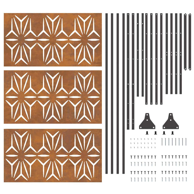 vidaXL Magánszféra Képernyő Szürke Acél