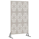 vidaXL Magánszféra Képernyő Szürke Acél