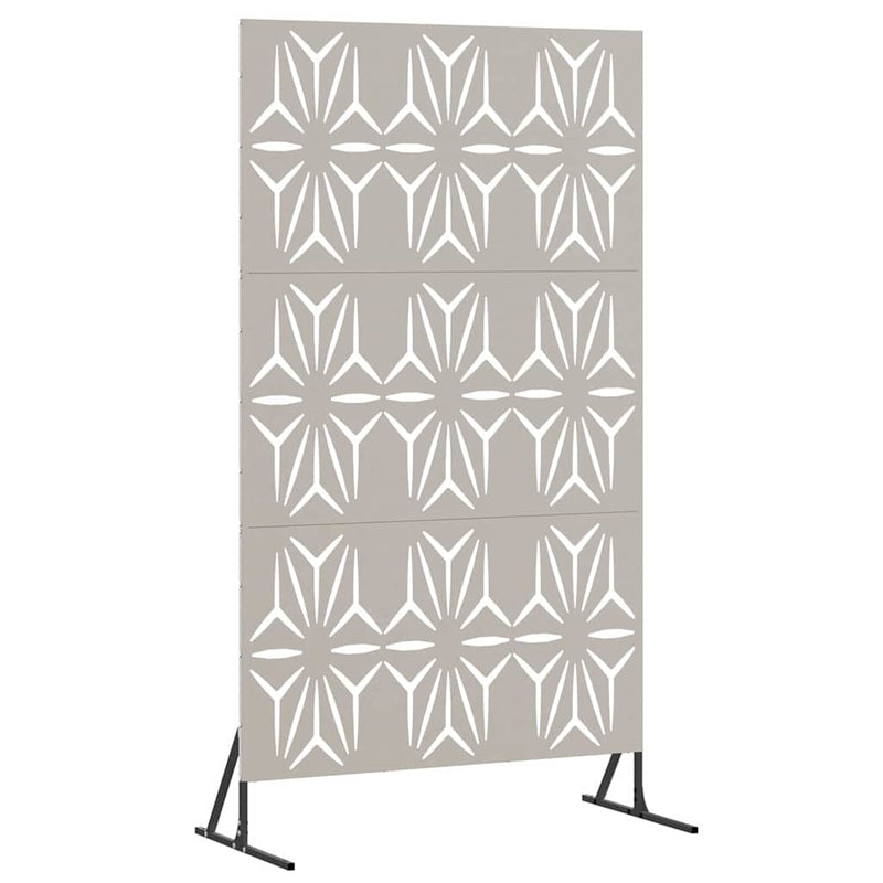 vidaXL Magánszféra Képernyő Szürke Acél