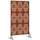 vidaXL Magánszféra Képernyő Szürke 100 x 50 x 180 cm Időjárásálló acél