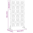 vidaXL Magánszféra Képernyő Szürke Acél