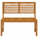 vidaXL Kerti pad Barna 100 x 50 x 91cm Tömör akácfa