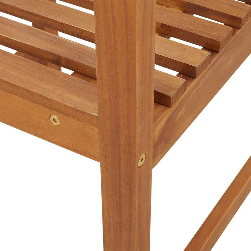 vidaXL Kerti Szék 2 pcs Barna 50 x 50 x 91cm Tömör akácfa