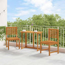 vidaXL Kerti Szék 2 pcs Barna 50 x 50 x 91cm Tömör akácfa