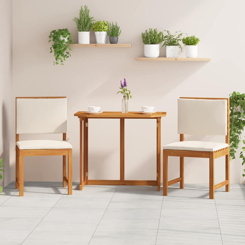 vidaXL Karfa nélküli kertiszék 2 pcs Barna 50 x 50 x 91cm Tömör akácfa