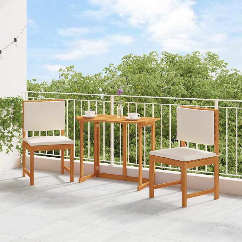 vidaXL Karfa nélküli kertiszék 2 pcs Barna 50 x 50 x 91cm Tömör akácfa