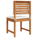 vidaXL Karfa nélküli kertiszék 2 pcs Barna Tömör akácfa