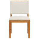 vidaXL Karfa nélküli kertiszék 2 pcs Barna Tömör akácfa