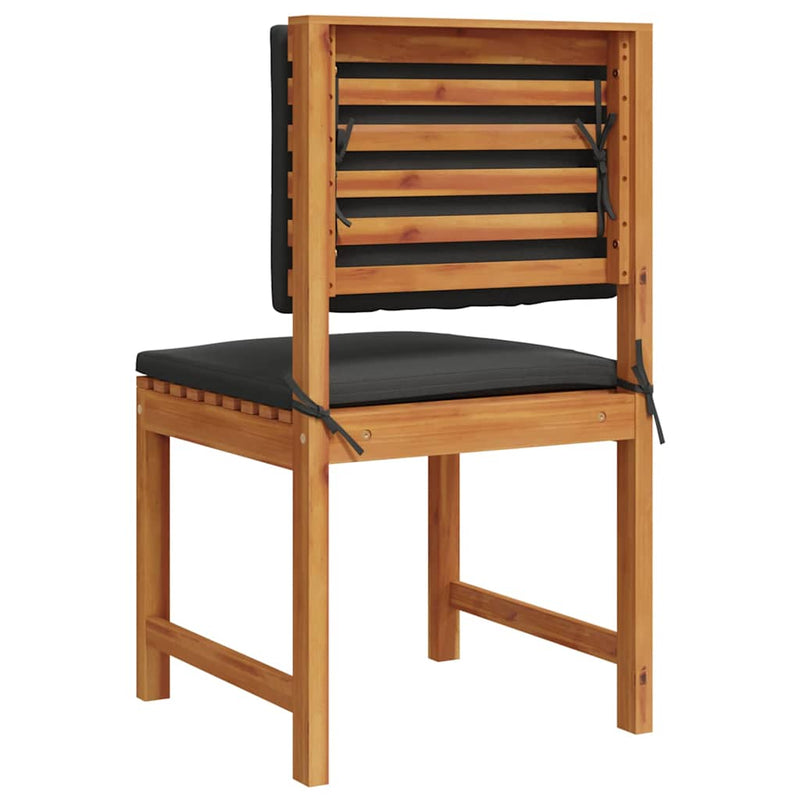 vidaXL Kerti Szék 2 pcs Barna 50 x 50 x 91cm Tömör akácfa