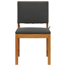 vidaXL Kerti Szék 2 pcs Barna 50 x 50 x 91cm Tömör akácfa