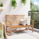 vidaXL pad Barna 110 x 65 x 76,5 cm Tömör Teakfa