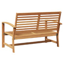 vidaXL pad Barna 110 x 65 x 76,5 cm Tömör Teakfa