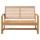 vidaXL pad Barna 110 x 65 x 76,5 cm Tömör Teakfa