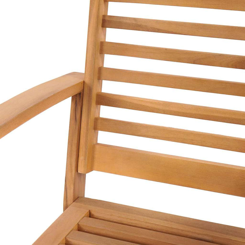 vidaXL Kerti székek 2 pcs Természetes 60 x 65 x 76.5 cm Tömör tíkfa