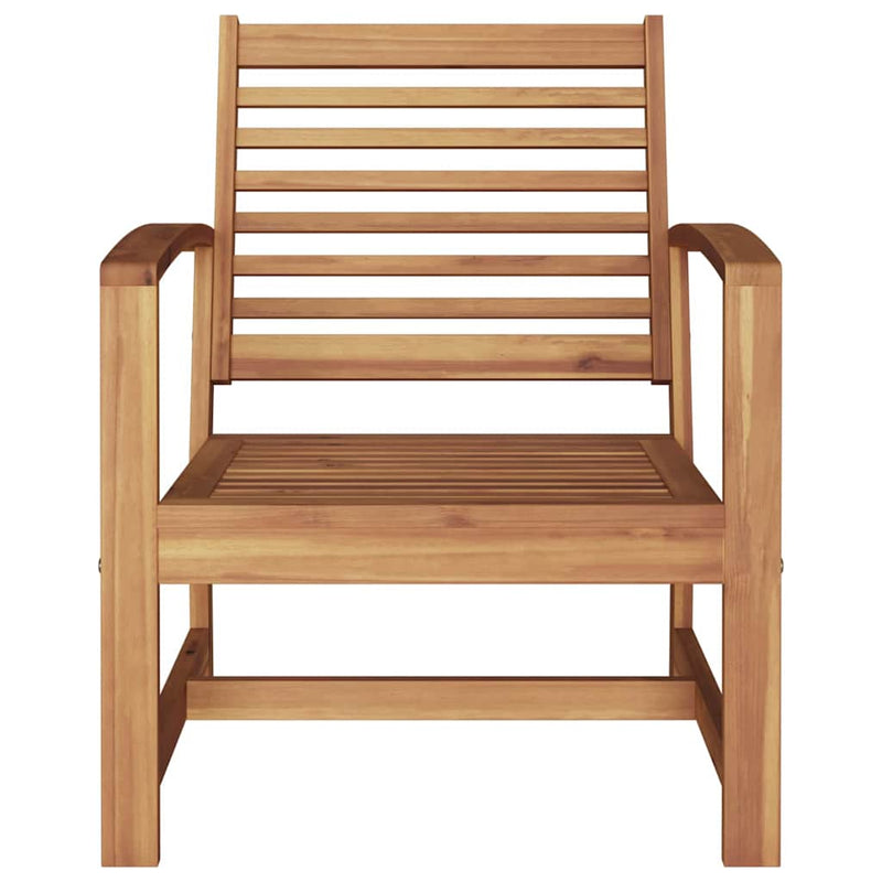 vidaXL Kerti székek 2 pcs Természetes 60 x 65 x 76.5 cm Tömör tíkfa