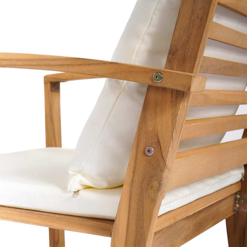 vidaXL Kerti pad Természetes 110 x 64 x 76.5 cm Tömör tíkfa