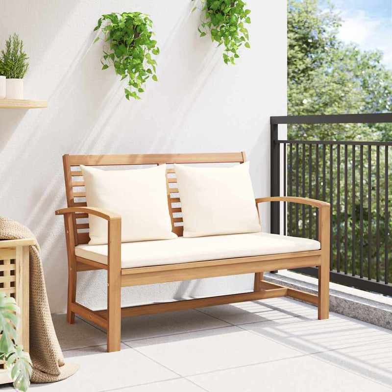 vidaXL Kerti pad Természetes 110 x 64 x 76.5 cm Tömör tíkfa