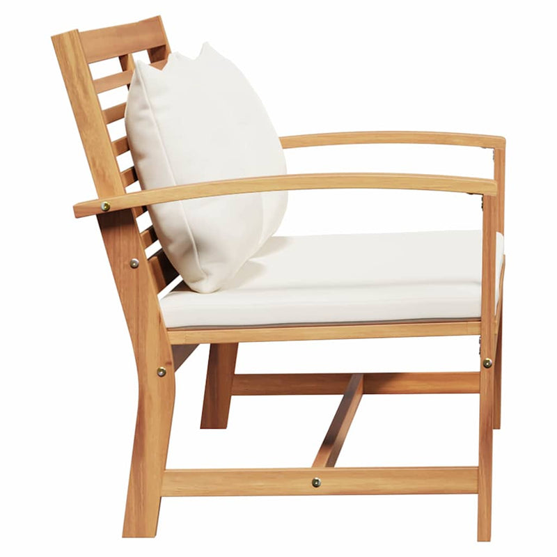 vidaXL Kerti pad Természetes 110 x 64 x 76.5 cm Tömör tíkfa
