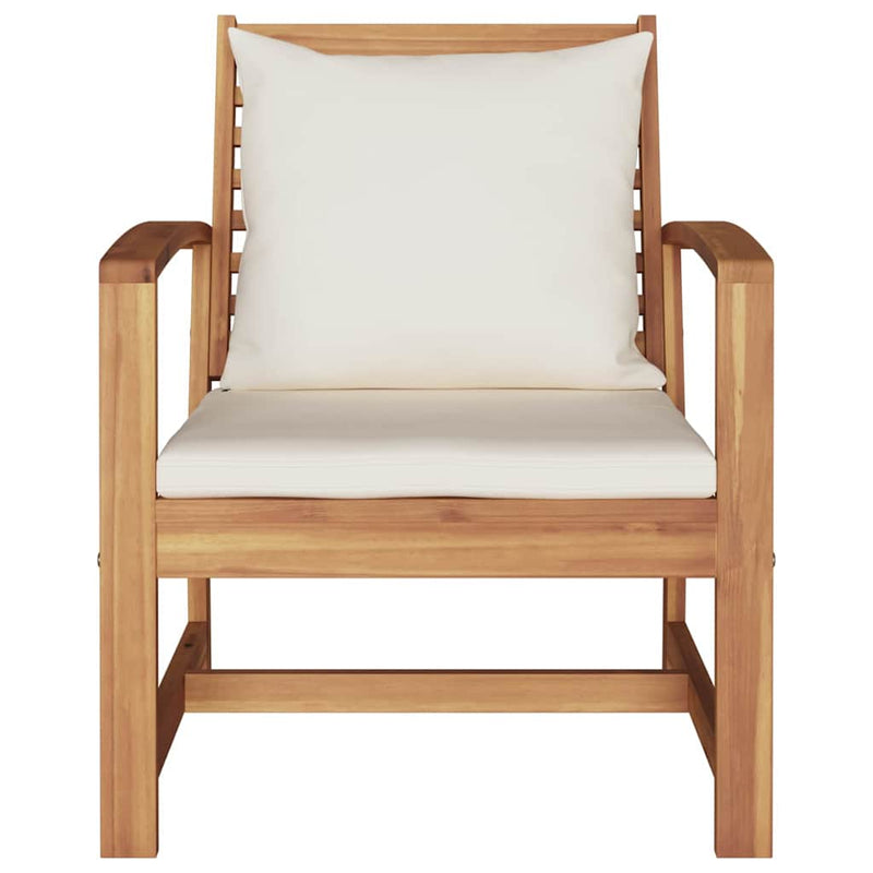 vidaXL Kerti székek 2 pcs Természetes 60 x 65 x 76.5 cm Tömör tíkfa