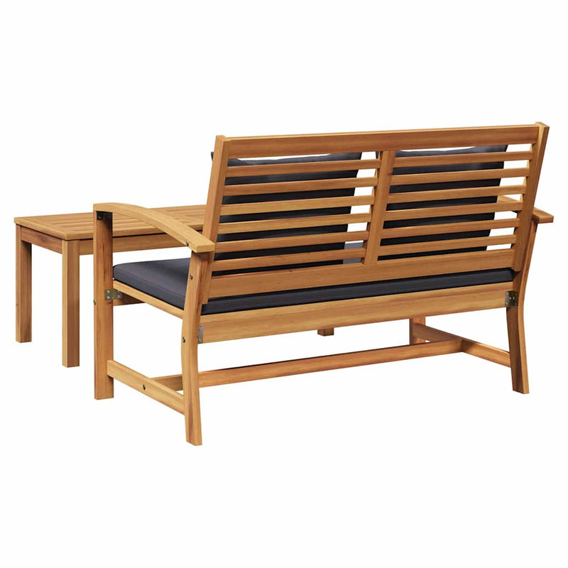 vidaXL Kerti pad Természetes 110 x 64 x 76.5 cm Tömör tíkfa