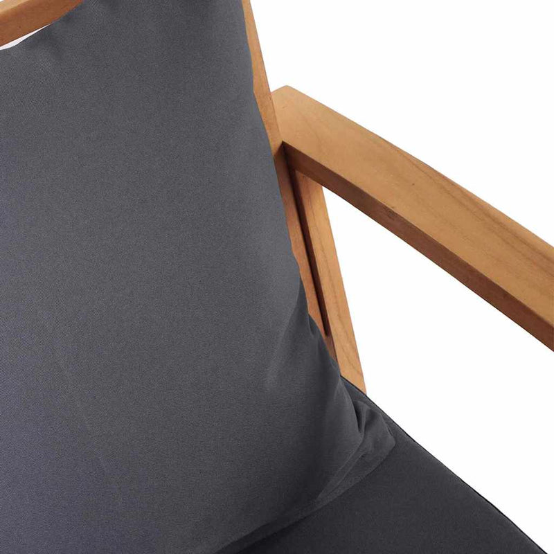 vidaXL Kerti székek 2 pcs Természetes 60 x 65 x 76.5 cm Tömör tíkfa