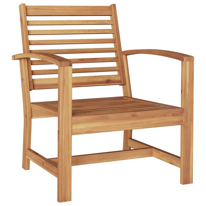 vidaXL Kerti székek 2 pcs Természetes 60 x 65 x 76.5 cm Tömör tíkfa