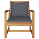 vidaXL Kerti székek 2 pcs Természetes 60 x 65 x 76.5 cm Tömör tíkfa