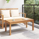 vidaXL asztal Barna 95 x 45 x 40 cm Tömör Teakfa