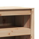 vidaXL Konyhaszekrény polcokkal Barna 106 x 55 x 64 cm Tömör fenyőfa