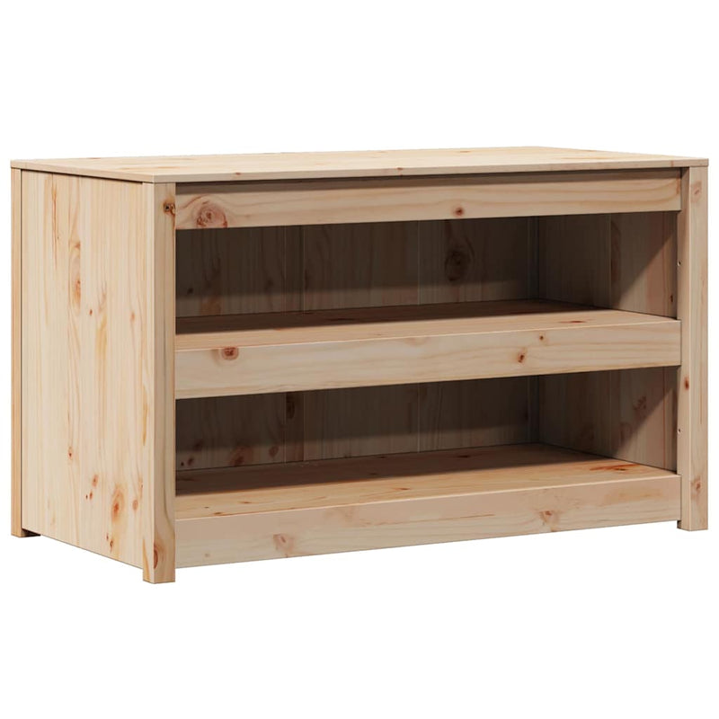 vidaXL Konyhaszekrény polcokkal Barna 106 x 55 x 64 cm Tömör fenyőfa