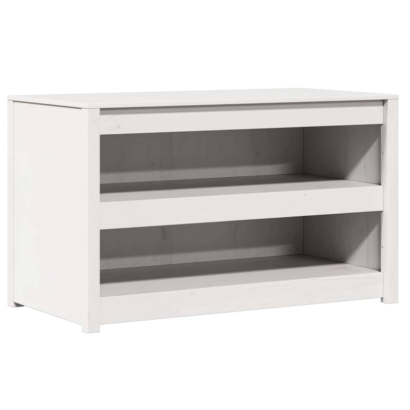 vidaXL Konyhaszekrény polcokkal Fehér 106 x 55 x 64 cm Tömör fenyőfa