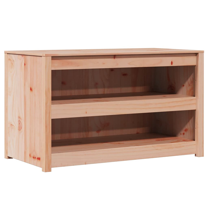 vidaXL Konyhaszekrény polcokkal Barna 106 x 55 x 64 cm Tömör fenyőfa