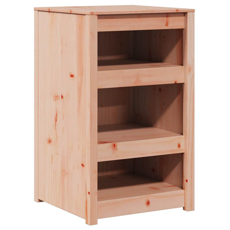 vidaXL Konyhaszekrény polcokkal Barna 55 x 55 x 92 cm Tömör fenyőfa