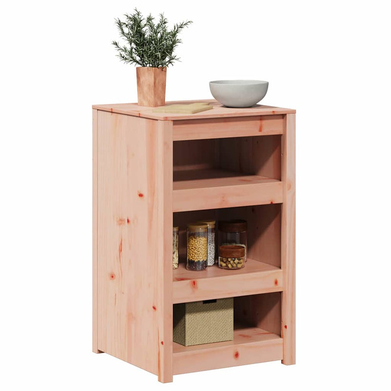 vidaXL Konyhaszekrény polcokkal Barna 55 x 55 x 92 cm Tömör fenyőfa