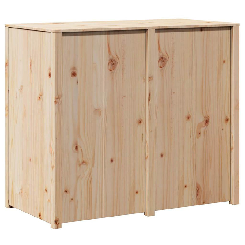 vidaXL Konyhaszekrény polcokkal Barna 106 x 55 x 92 cm Tömör fenyőfa