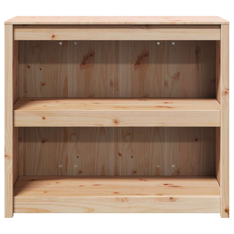 vidaXL Konyhaszekrény polcokkal Barna 106 x 55 x 92 cm Tömör fenyőfa