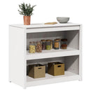 vidaXL Konyhaszekrény MEPPEL Fehér 106 x 55 x 92 cm Tömör fenyőfa