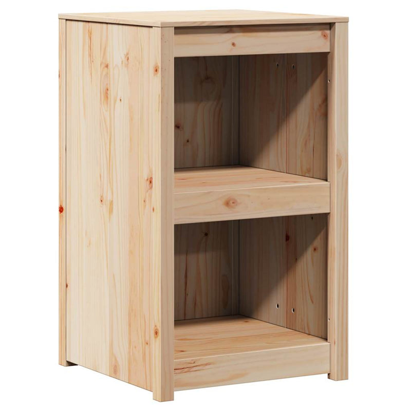vidaXL Konyhaszekrény polcokkal Barna 55 x 55 x 92 cm Tömör fenyőfa