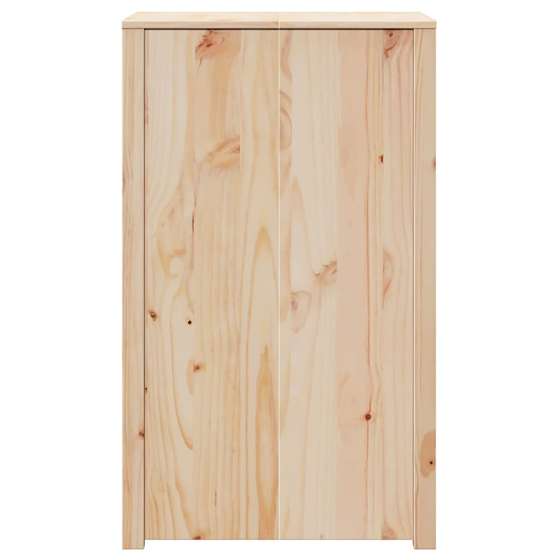 vidaXL Konyhaszekrény polcokkal Barna 55 x 55 x 92 cm Tömör fenyőfa