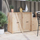 vidaXL Konyhai ajtó ajtóval 2 pcs Krém 50 x 9 x 82 cm Tömör fenyőfa