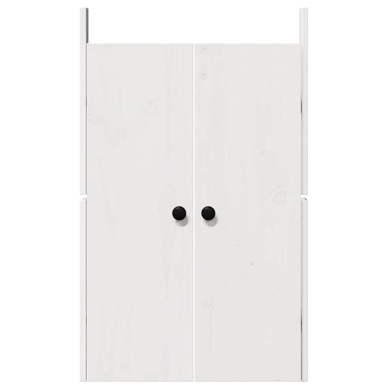 vidaXL Konyhai ajtó ajtóval Fehér 50 x 9 x 82 cm Tömör fenyőfa